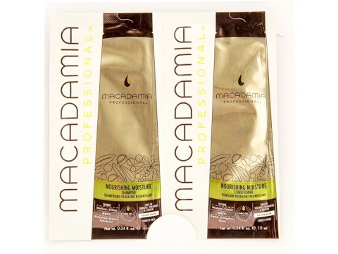 Macadamia maitinamasis, drėkinamasis Nourishing Repair mini rinkinys plaukams 2x10ml
